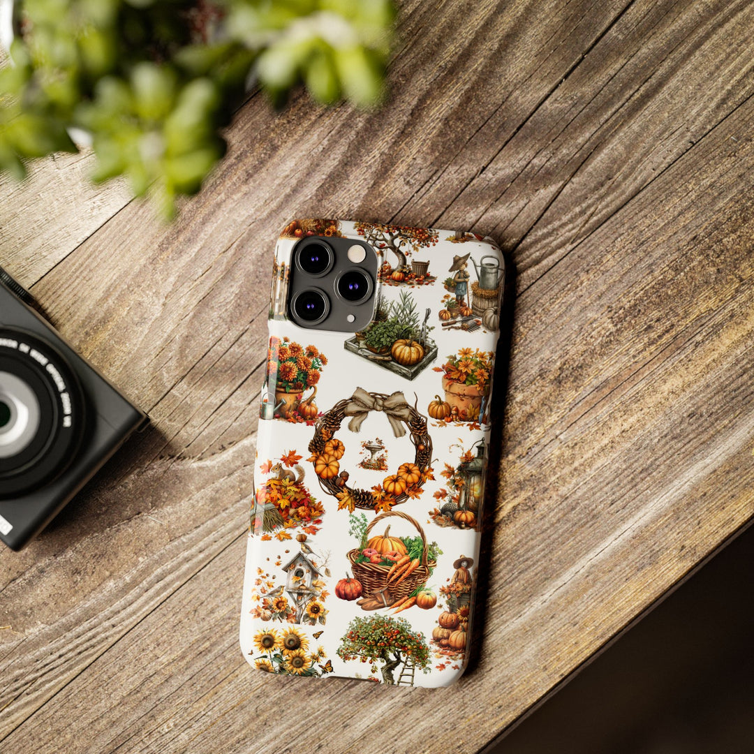 Slim Fall Leaves Collage Cute Phone Cases for Iphone | iPhone 15 Case | iPhone 15 Pro Max Case, Iphone 14, Iphone 14 Pro Max, Iphone 13, 12 - Studio40ParkLane