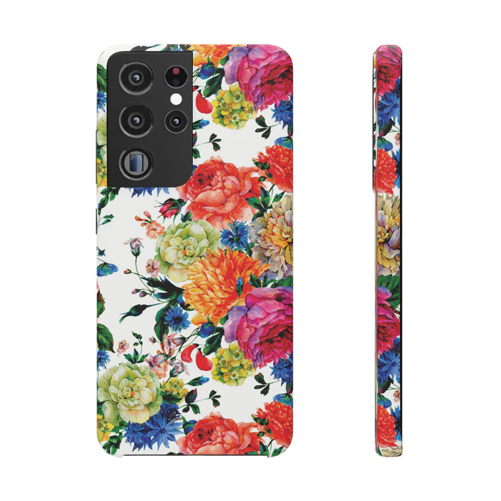 Sleek Snap Colorful Flowers Cute Phone Case for iPhone 16 15 14 13 12 11 X Xs Max Xr Pro Plus Samsung Galaxy S24 S23 S22 S21 S20 Note Ultra