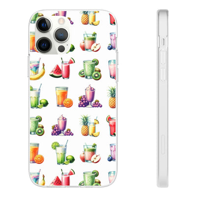 Cute Flexi Phone Cases, For Iphones and Samsung Galaxy Phones, Tropical Summer Fruit Cocktails, Galaxy S23 Phone Case, Samsung S22 Case, Samsung S21, Iphone 15, Iphone 14, Iphone 13