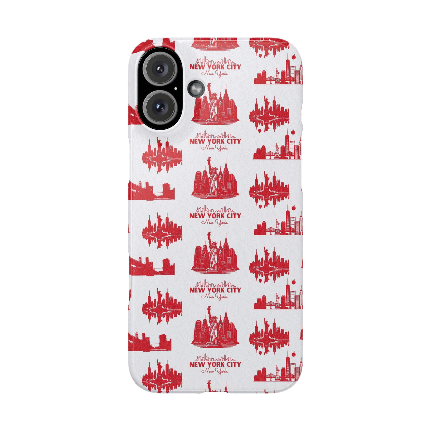 New York Skyline Red Collage Coquette Gift for Her Cute Phone Cases for Iphone 16 Pro Max | iPhone 15 Case | iPhone 15 Pro Max Case, Iphone 14, Iphone 14 Pro Max, Iphone 13 12 11 8 7