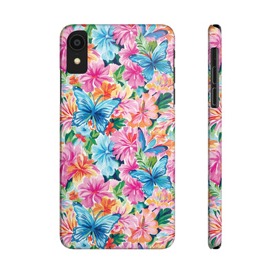Slim Butterflies Flowers Gift for Her Cute Phone Cases for Iphone 16 Pro Max | iPhone 15 Case | iPhone 15 Pro Max Case, Iphone 14, 13, 12, 11, 10, 8, 7
