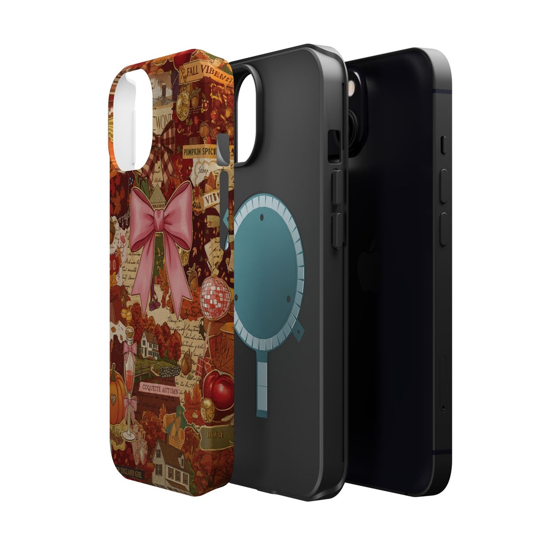 New England Fall Coquette Collage Tough Magsafe Cute Phone Cases for Iphone | iPhone 15 Pro Max Case, Iphone 14, Iphone 14 13 12 11 10 9 8 7 - Studio40ParkLane