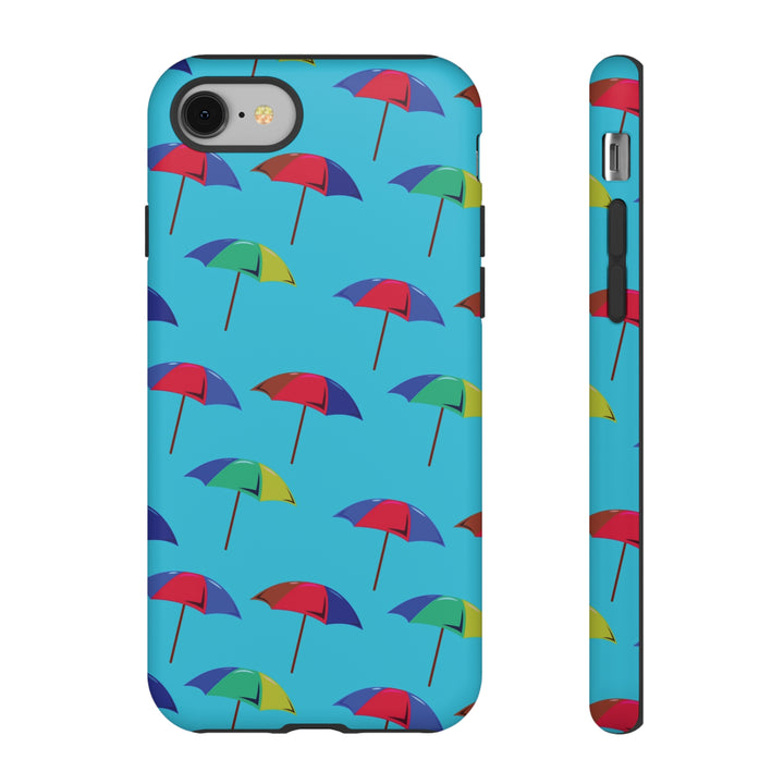 Cute IPhone Case | Colorful Beach Parasols Blue, iPhone 15 Case | iPhone 15 Pro Case, Iphone 14 Case, Iphone 14 Pro Max Case, Protective Iphone Case - Studio40ParkLane