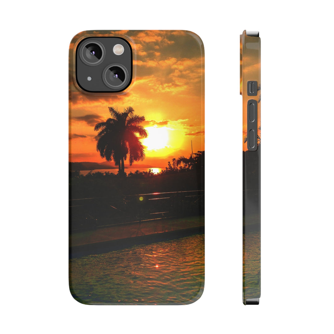 Slim Cute Phone Cases for Iphone - | iPhone 15 Case | iPhone 15 Pro Max Case, Iphone 14 Case, Iphone 14 Pro Max, Iphone 13, Summer Jamaica Sunset - Studio40ParkLane
