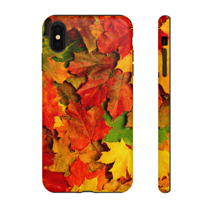 Fall Leaves Impact Resistant, Cute Phone Cases for Samsung S24, S23, S22, S21, IPhone 15 pro Iphone 14 pro Iphone 13 IPhone 12 Iphone 11 - Studio40ParkLane