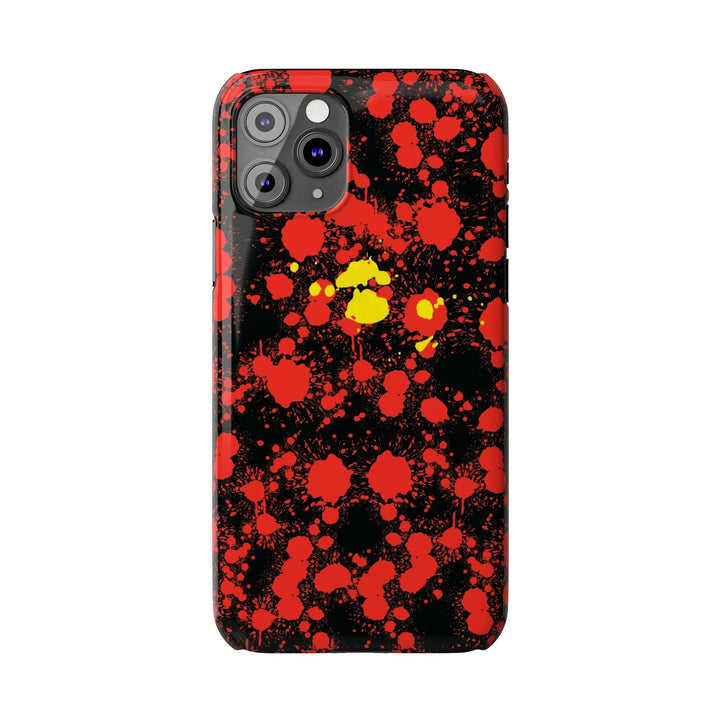 Slim Cute Phone Cases for Iphone - | iPhone 15 Case | iPhone 15 Pro Max Case, Iphone 14 Case, Iphone 14 Pro Max, Iphone 13, Red Yellow Paint Splash - Studio40ParkLane