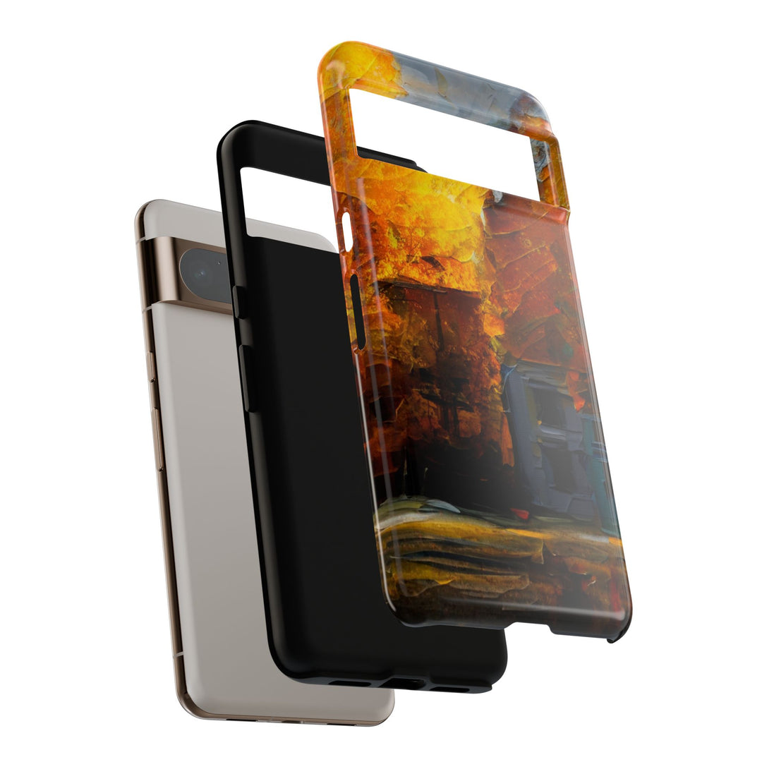 Impact Resistant, Fall Leaves Oil Painting, Cute Phone Cases for Samsung S24, S23, S22, S21, IPhone 15 pro Iphone 14 pro Iphone 13 IPhone 12 Iphone 11 - Studio40ParkLane