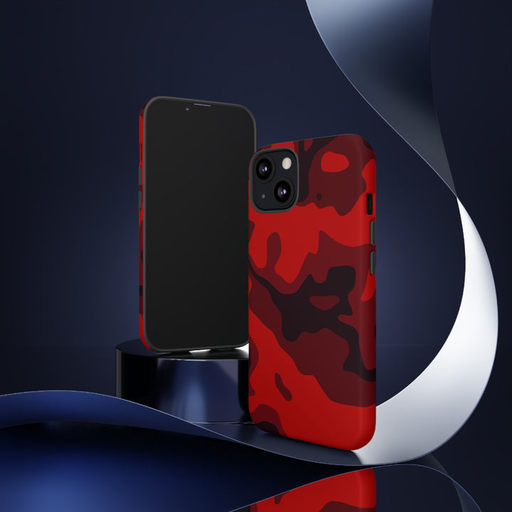 Cute IPhone Case | iPhone 15 Case | iPhone 15 Pro Max Case, Iphone 14 Case, Iphone 14 Pro Max Case IPhone Case for Art Lovers - Red Camo - Studio40ParkLane