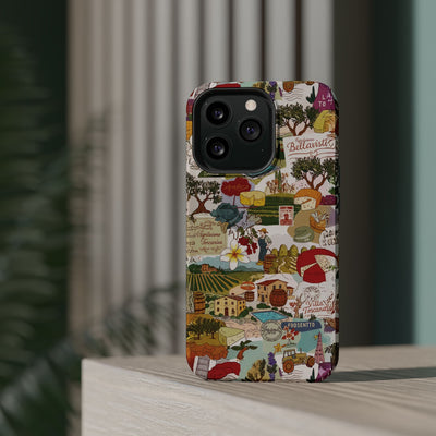 Italy Tuscany Coquette Collage Tough Magsafe Cute Phone Cases for Iphone | iPhone 17 Pro Max Case, Iphone 16, Iphone 15 14 13 12 11 10 9 - Studio40ParkLane