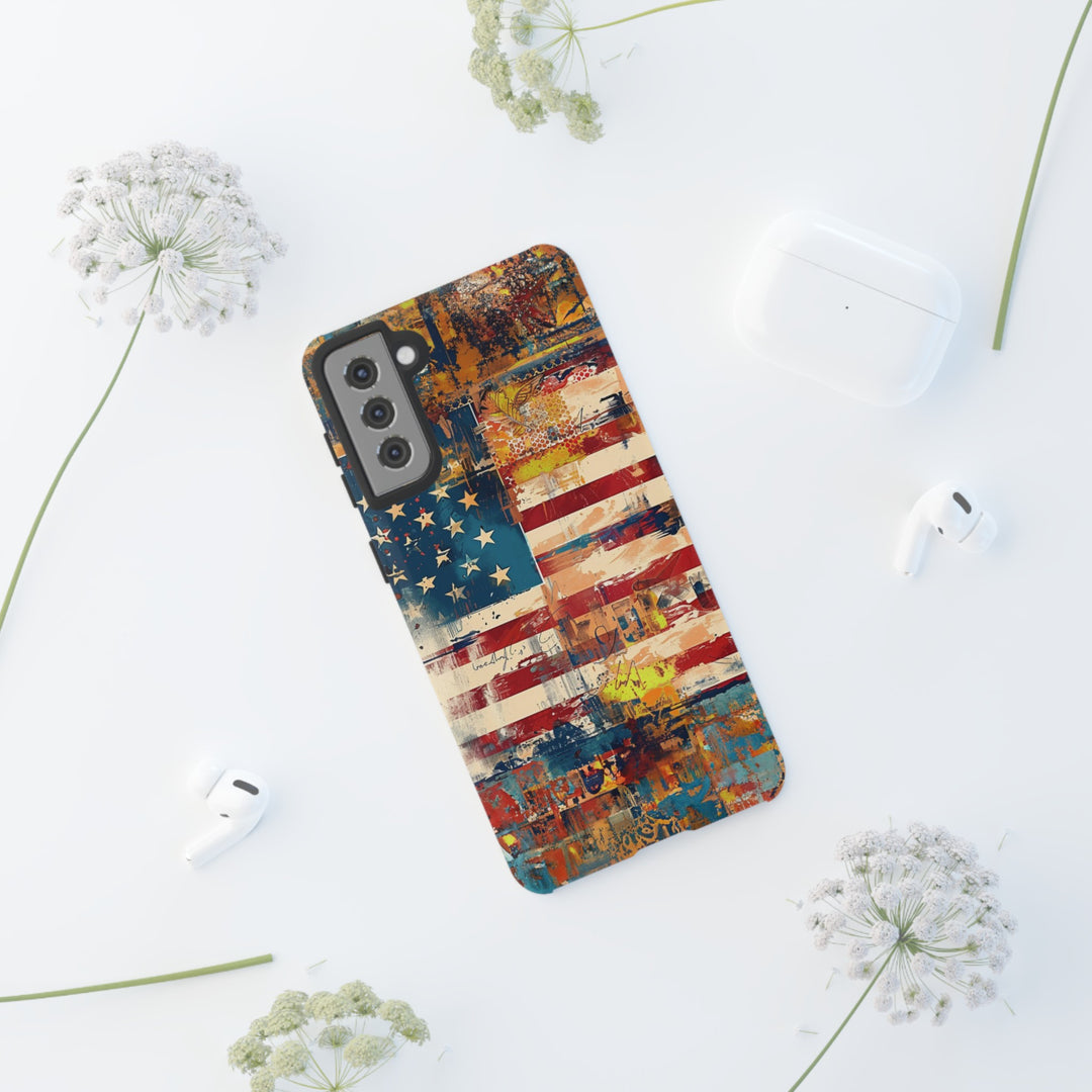 Impact Resistant, American Flag, Cute Phone Cases for Samsung S24, S23, S22, S21, IPhone 15 pro Iphone 14 pro Iphone 13 IPhone 12 Iphone 11 - Studio40ParkLane