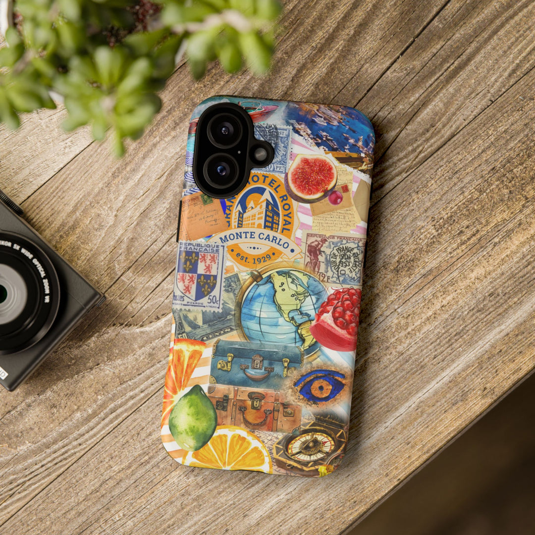 Cute European Summer Collage Phone Case, for IPhone 16 Case | Iphone 15, Iphone 14, IPhone 13 Case, 11 8 7, Samsung Galaxy S24, S23, S22, S21 Extra Protective - Studio40ParkLane