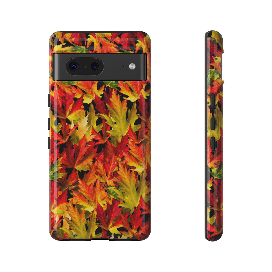 Fall Leaves Impact Resistant, Cute Phone Cases for Samsung S24, S23, S22, S21, IPhone 15 pro Iphone 14 pro Iphone 13 IPhone 12 Iphone 11 - Studio40ParkLane