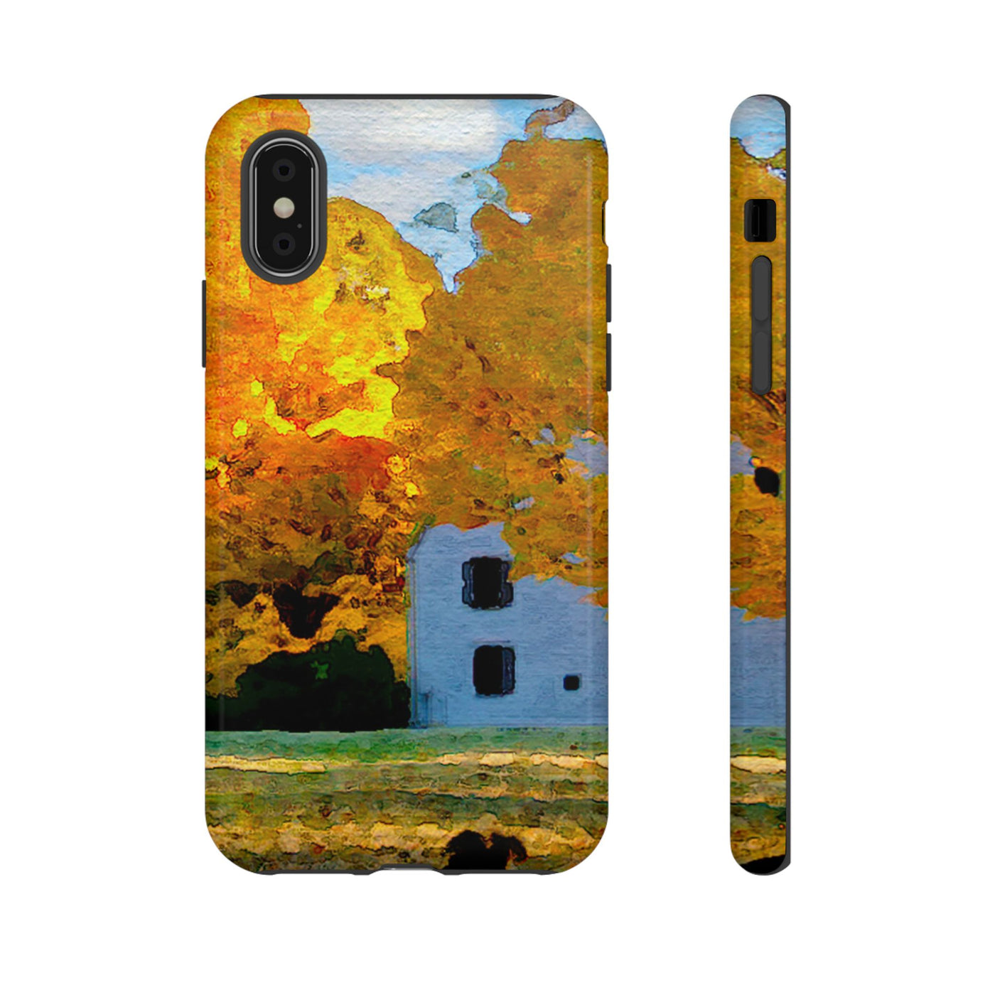 Impact Resistant, Fall Leaves Watercolor, Cute Phone Cases for Samsung S24, S23, S22, S21, IPhone 15 pro Iphone 14 pro Iphone 13 IPhone 12 Iphone 11