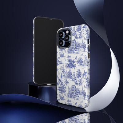 Premium Tough French Toile Gift for Her Cute Phone Cases for Samsung S25 S24, S23, S22, S21, Iphone, 16, 15, 14, 13 Pro Max Ultra - Studio40ParkLane