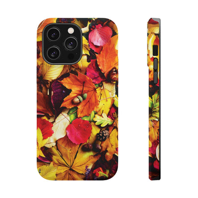 Aesthetic Tough Magsafe Fall Leaves Foliage Phone Case - For iPhone 17 Pro Max iPhone 16 Pro iPhone 15 Iphone 14 Plus 13 Pro 12 11 10 - Studio40ParkLane