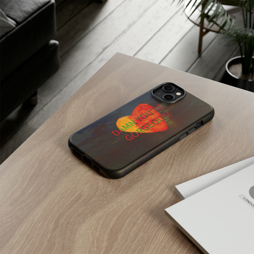Cute IPhone Case | iPhone 15 Case | iPhone 15 Pro Max Case, Iphone 14 Case, Iphone 14 Pro Max Case IPhone Case for Art Lovers, Heart Sunset - Studio40ParkLane