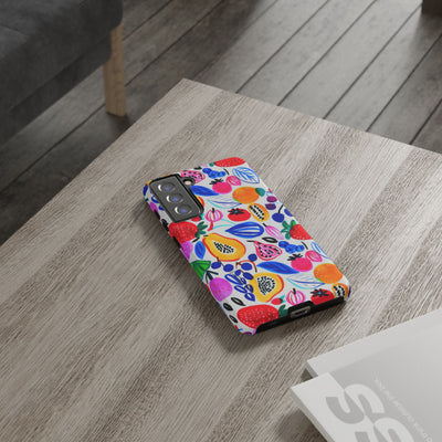 Cute Samsung Phone Case | Aesthetic Samsung Phone Case | Galaxy S23, S22, S21, S20 | Summer Fruit Cocktail, Protective Phone Case