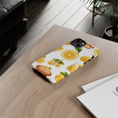 Impact Resistant, Lemon Fruit Pie, Cute Phone Cases for Samsung S24, S23, S22, S21, IPhone 15 pro Iphone 14 pro Iphone 13 IPhone 12 Iphone 11