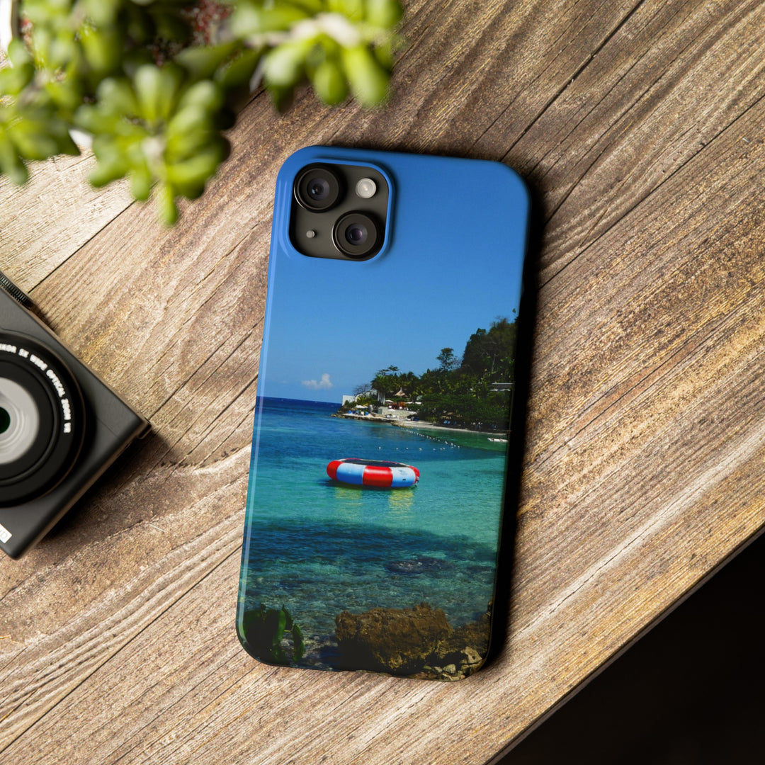 Slim Cute Phone Cases for Iphone - | iPhone 15 Case | iPhone 15 Pro Max Case, Iphone 14 Case, Iphone 14 Pro Max, Iphone 13, Summer Jamaica Beach - Studio40ParkLane