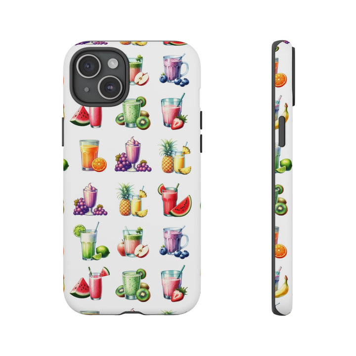Cute Samsung Case | Cool Iphone Case | Tropical Summer Fruit Cocktail, Samsung S24, S23, S22, S21, IPhone 15 Case | Iphone 14 Case, Iphone 13 Case - Studio40ParkLane