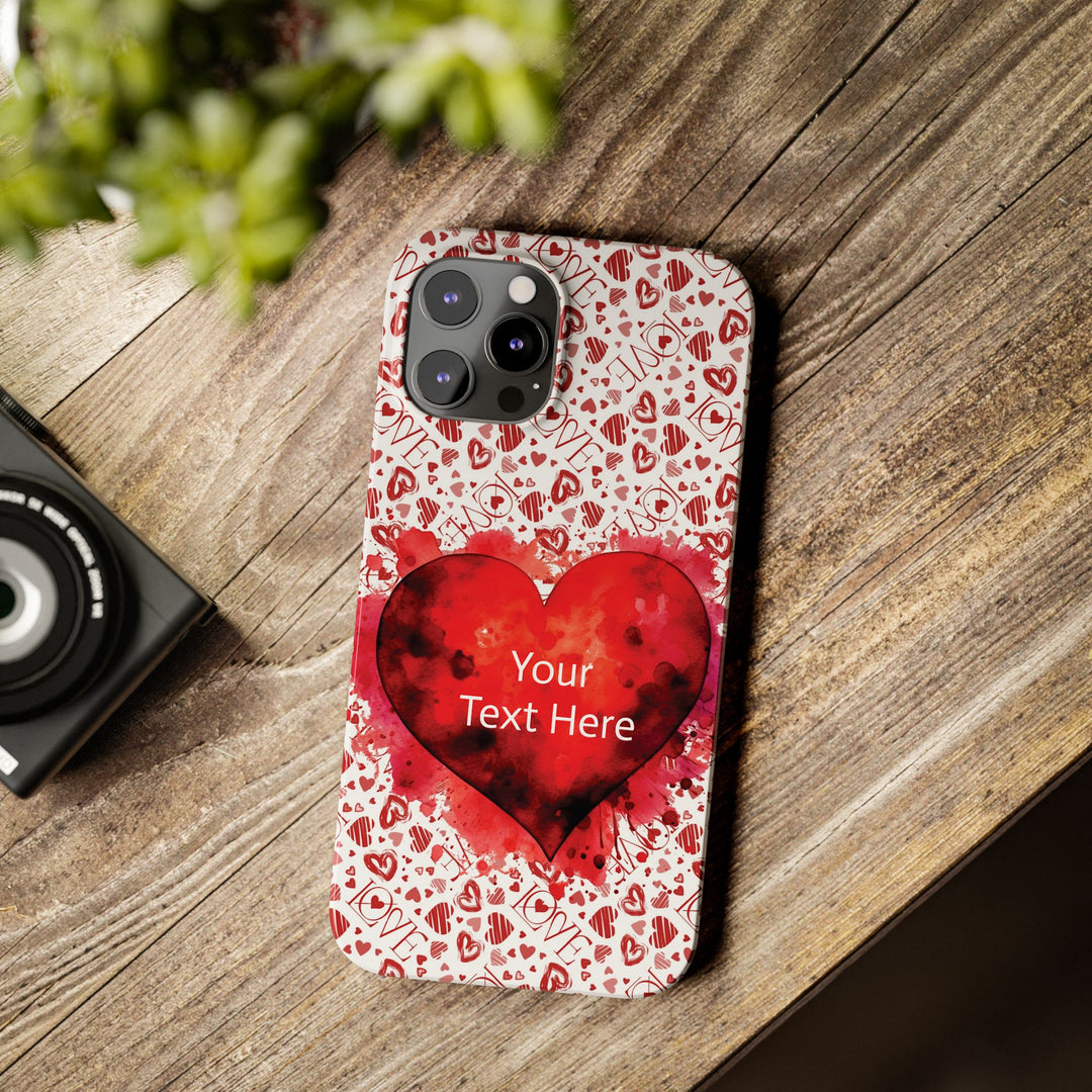 Slim Cute Phone Cases for Iphone - | iPhone 15 Case | iPhone 15 Pro Max Case, Iphone 14 Case, Iphone 14 Pro Max, Iphone 13, Valentine Hearts Love - Studio40ParkLane