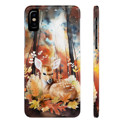 Slim Fall Autumn Forest Deer Gift for Her Cute Phone Cases for Iphone 16 | iPhone 15 Case | iPhone 15 Pro Max Case, Iphone 14, Iphone 14 Pro Max, Iphone 13, Slim