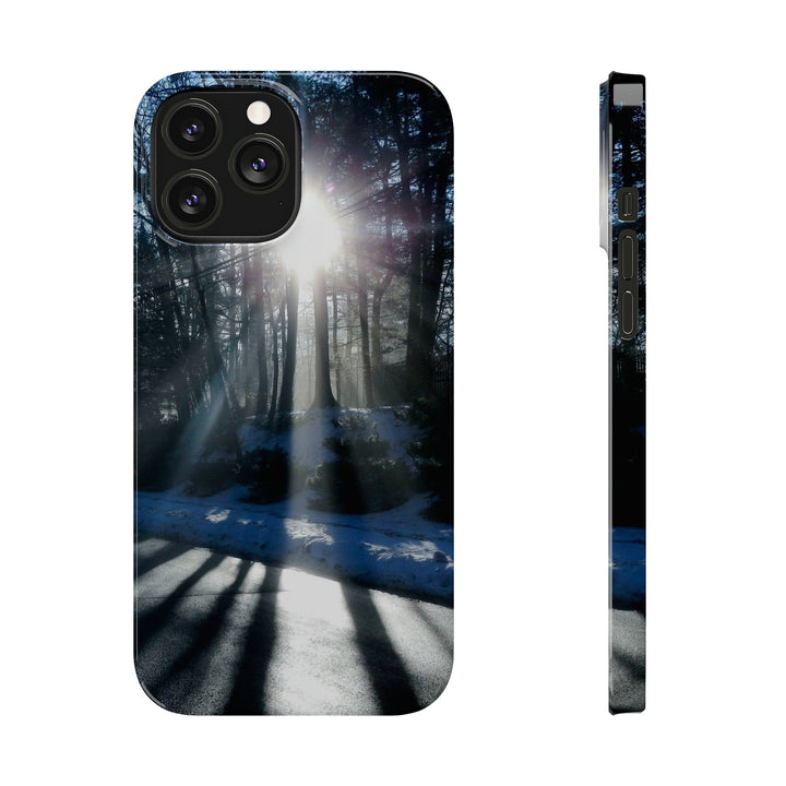 Slim Cute Phone Cases for Iphones - | iPhone 15 Case | iPhone 15 Pro Max Case, Iphone 14 Case, Iphone 14 Pro Max, Iphone 13, Winter Morning Sun - Studio40ParkLane