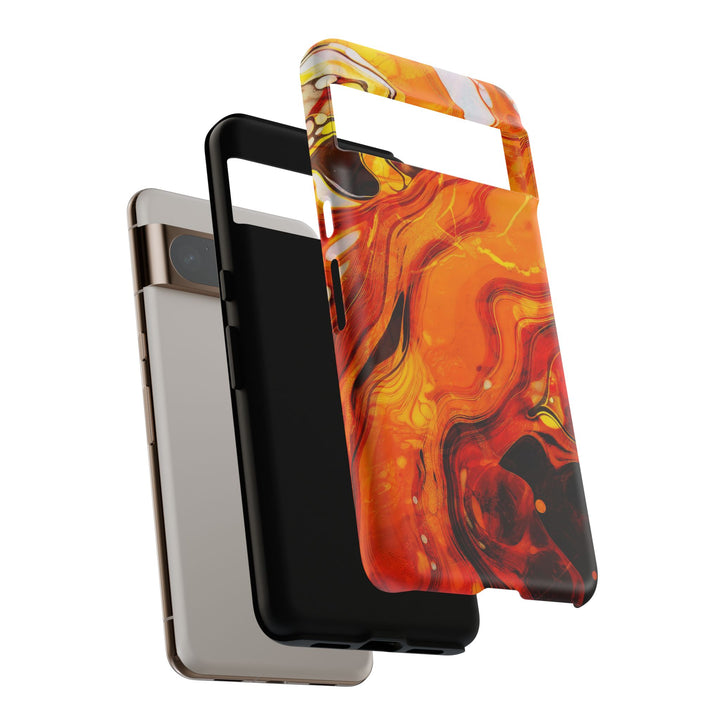 Impact Resistant, Fall Colors Marble, Cute Phone Cases for Samsung S24, S23, S22, S21, IPhone 15 pro Iphone 14 pro Iphone 13 IPhone 12 Iphone 11 - Studio40ParkLane