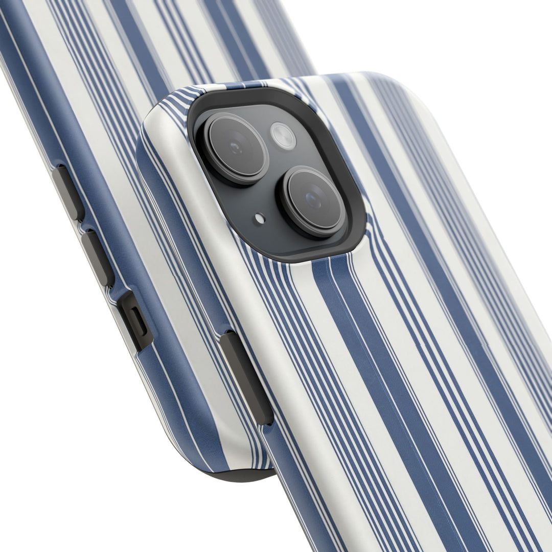 MagSafe Cute Phone Case, Coastal Striped Phone Case for iPhone 17 16 15 14 13 12 Pro Max, Samsung S26 S25 S24 Ultra case - Studio40ParkLane