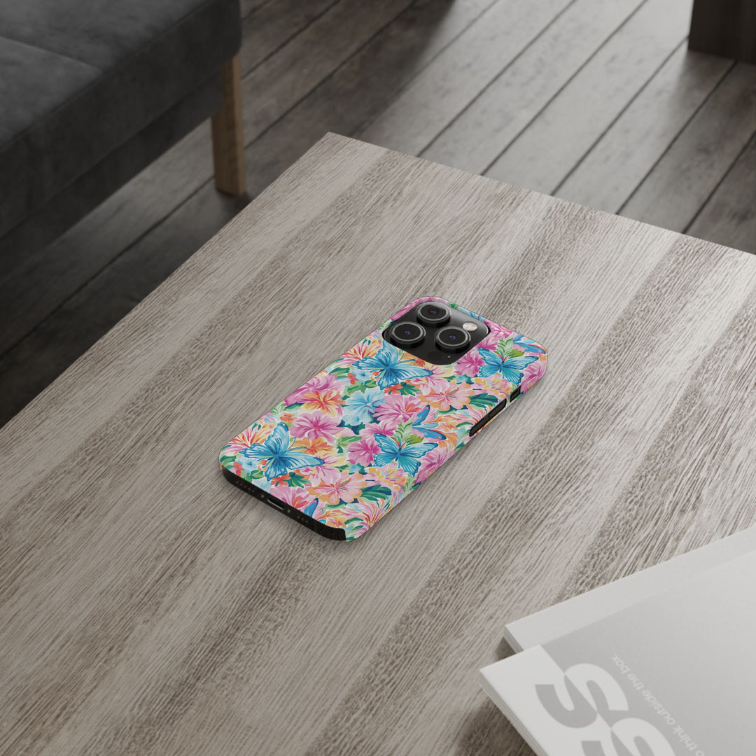 Slim Butterflies Flowers Gift for Her Cute Phone Cases for Iphone 16 Pro Max | iPhone 15 Case | iPhone 15 Pro Max Case, Iphone 14, 13, 12, 11, 10, 8, 7 - Studio40ParkLane