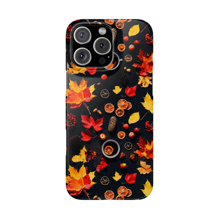 Slim Cute Fall Leaves Collage Phone Cases for Iphone | iPhone 15 Case | iPhone 15 Pro Max Case, Iphone 14, Iphone 14 Pro Max, Iphone 13, Iphone 16 - Studio40ParkLane