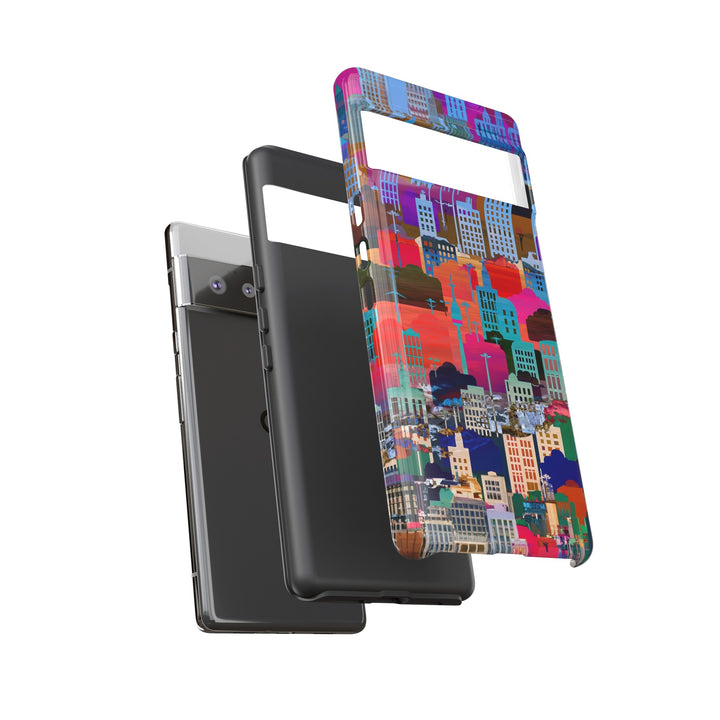 Cute Samsung Case | Cool Iphone Case | Summer City Skyline, Samsung S24, S23, S22, S21, IPhone 15 Case | Iphone 14 Case, Iphone 13 Case - Studio40ParkLane
