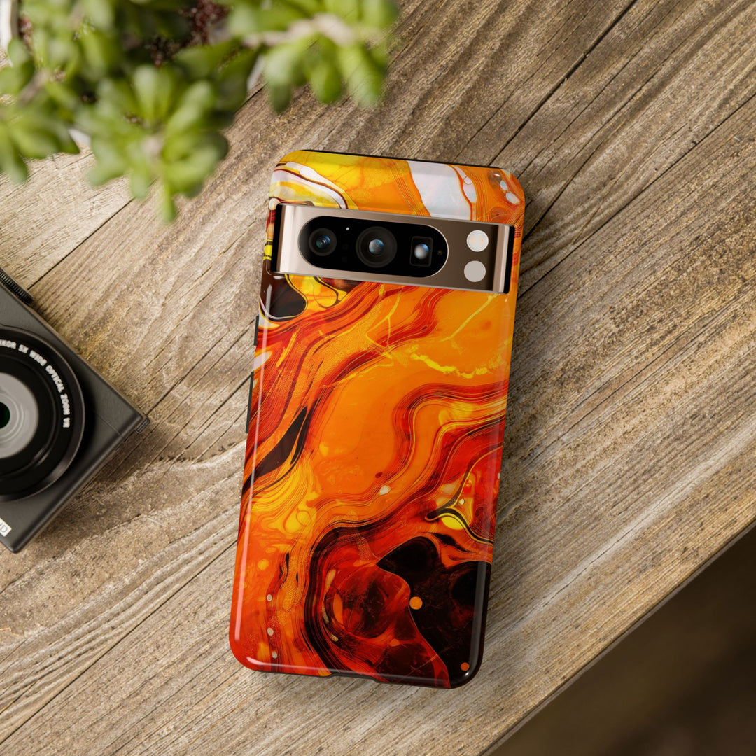 Impact Resistant, Fall Colors Marble, Cute Phone Cases for Samsung S24, S23, S22, S21, IPhone 15 pro Iphone 14 pro Iphone 13 IPhone 12 Iphone 11 - Studio40ParkLane