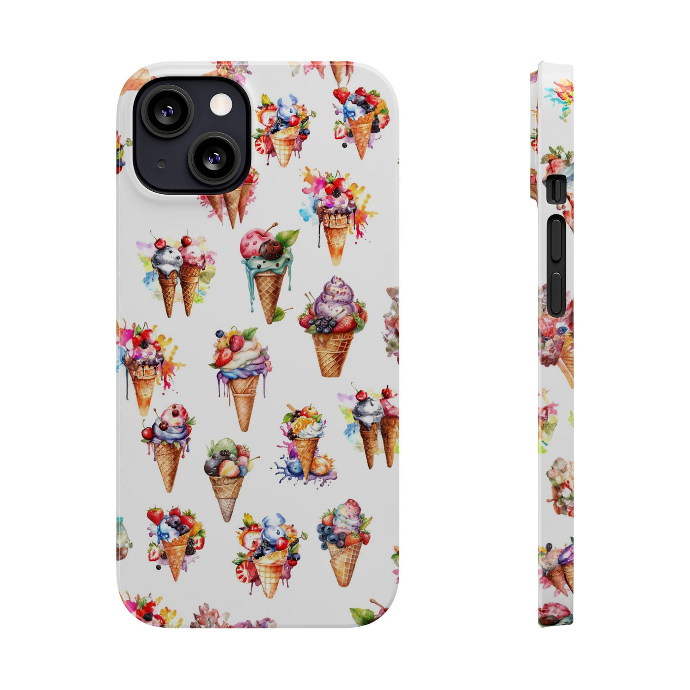 Summer Ice Cream Slim Cute Phone Cases for Iphone  | iPhone 15 Case | iPhone 15 Pro Max Case, Iphone 14, Iphone 14 Pro Max, Iphone 13