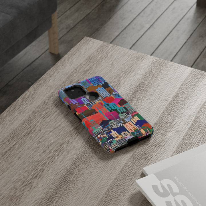 Cute Samsung Case | Cool Iphone Case | Summer City Skyline, Samsung S24, S23, S22, S21, IPhone 15 Case | Iphone 14 Case, Iphone 13 Case - Studio40ParkLane