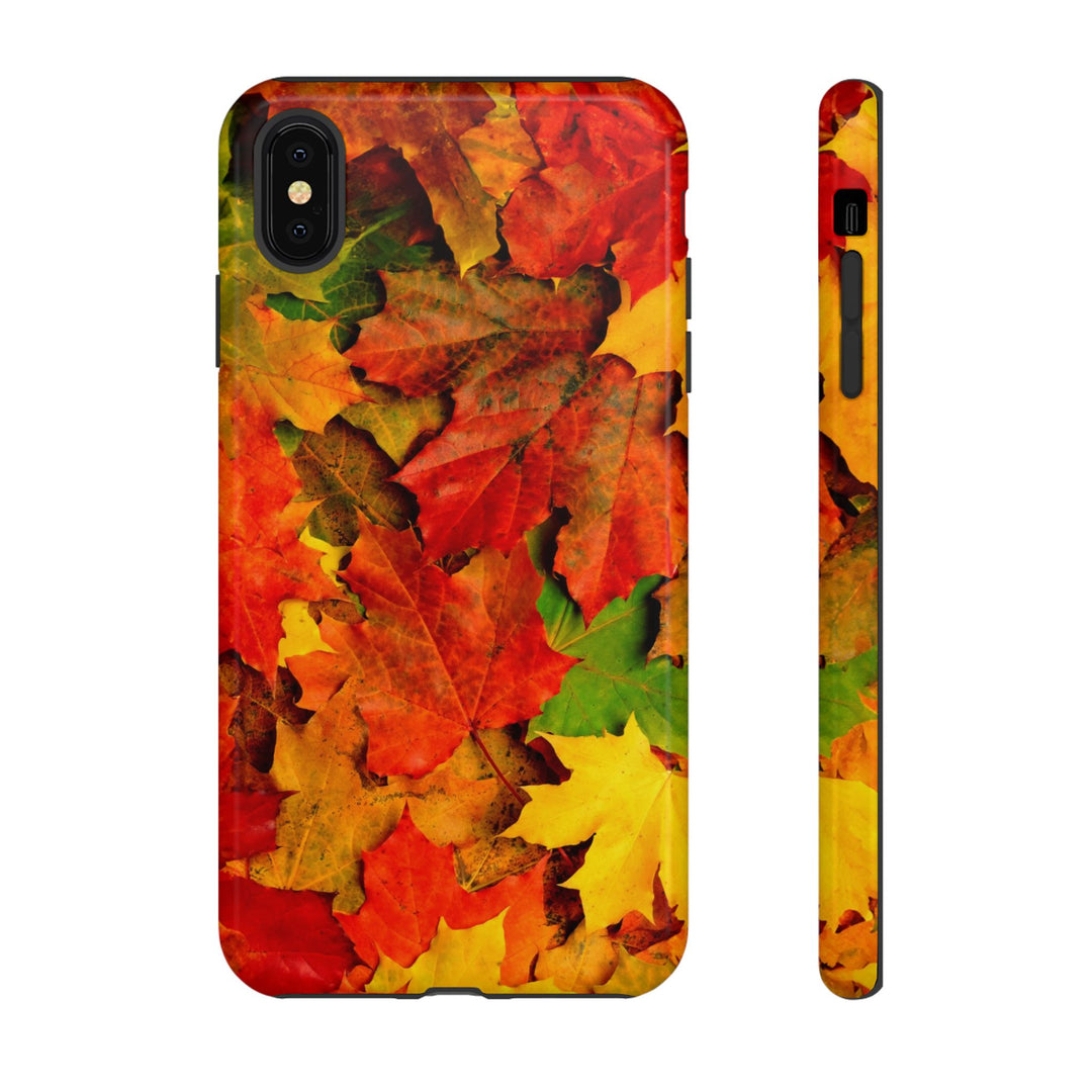 Fall Leaves Impact Resistant, Cute Phone Cases for Samsung S24, S23, S22, S21, IPhone 15 pro Iphone 14 pro Iphone 13 IPhone 12 Iphone 11 - Studio40ParkLane