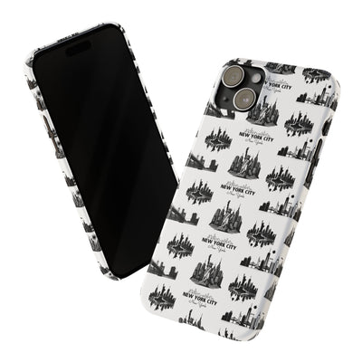 New York Skyline Collage Coquette Gift for Her Cute Phone Cases for Iphone 16 Pro Max | iPhone 15 Case | iPhone 15 Pro Max Case, Iphone 14, Iphone 14 Pro Max, Iphone 13 12 11 8 7