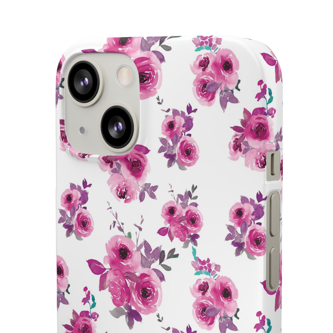Sleek Snap Flowers Gift for Her Cute Phone Case for iPhone 16 15 14 13 12 11 X Xs Max Xr Pro Plus Samsung Galaxy S24 S23 S22 S21 S20 Ultra
