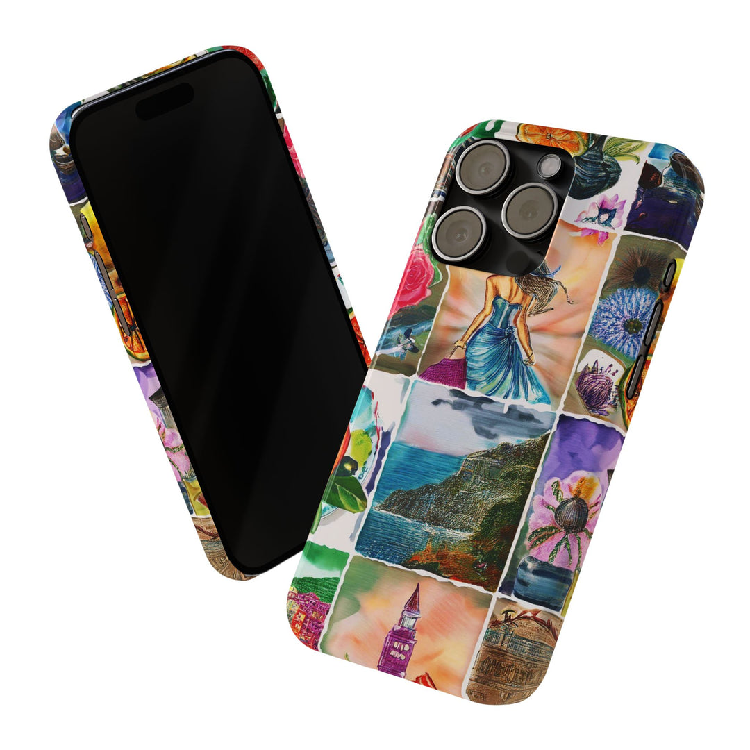 Slim Travel Coquette Collage Slim Cute Phone Cases for Iphone | iPhone 15 Case | iPhone 15 Pro Max Case, Iphone 14, Iphone 14 Pro Max, Iphone 13 - Studio40ParkLane