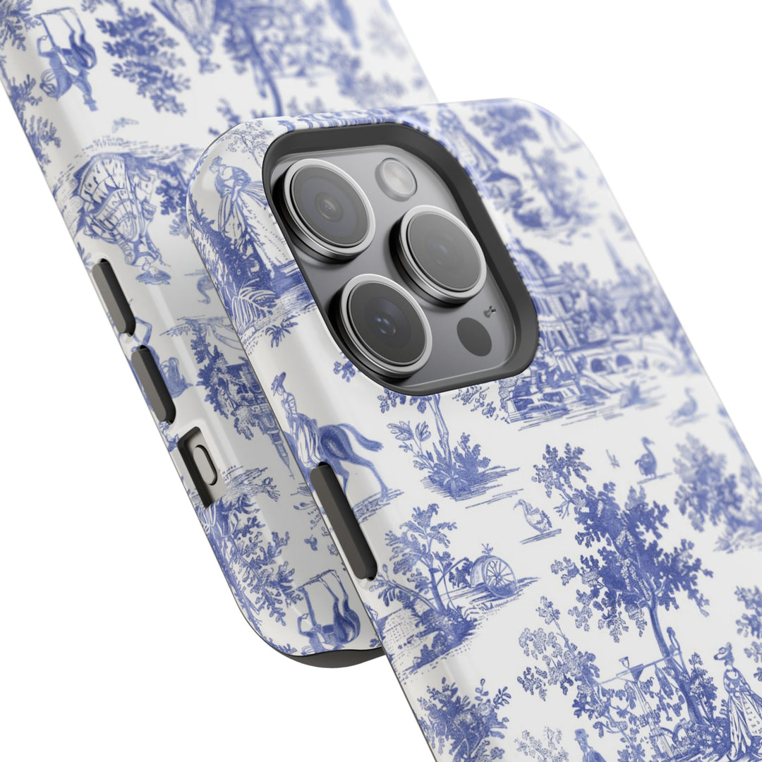 Magsafe French Toile Personalized Initial Custom Gift Cute Phone Cases for Iphone 16 Pro Max | iPhone 15, Pro Max Case, Iphone 14, 13, 12, 11, 10 - Studio40ParkLane