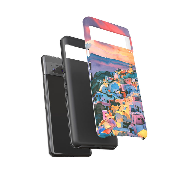 Impact Resistant, Greek Sunset, Cute Phone Cases for Samsung S24, S23, S22, S21, IPhone 15 pro Iphone 14 pro Iphone 13 IPhone 12 Iphone 11 - Studio40ParkLane