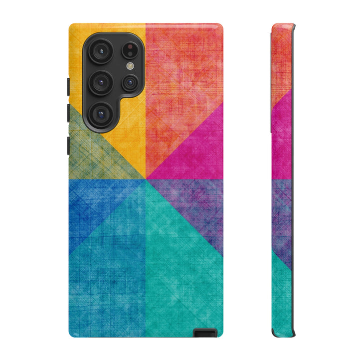 Impact Resistant, Colored Shapes, Cute Phone Cases for Samsung S24, S23, S22, S21, IPhone 15 pro Iphone 14 pro Iphone 13 IPhone 12 Iphone 11 - Studio40ParkLane