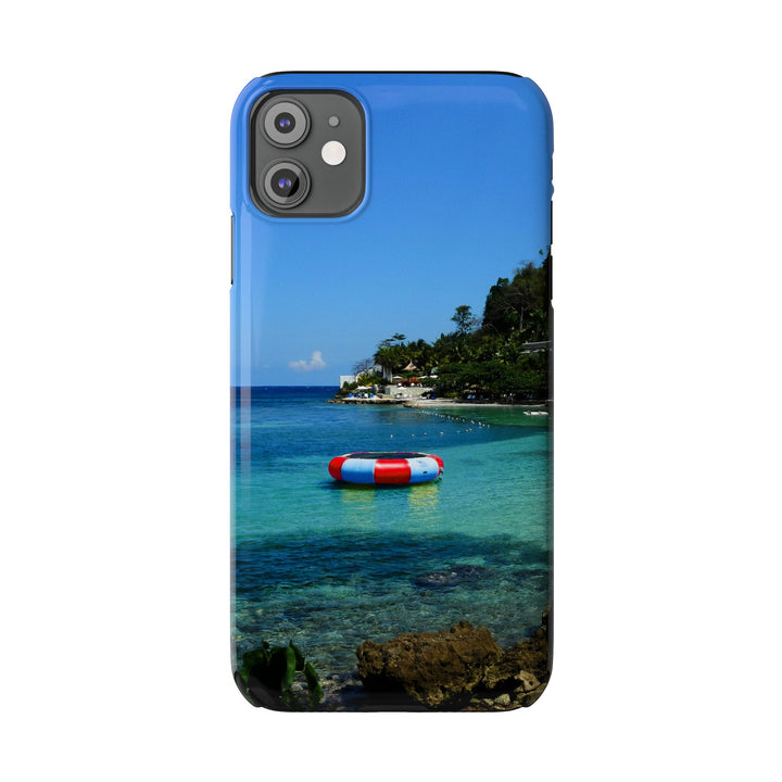 Slim Cute Phone Cases for Iphone - | iPhone 15 Case | iPhone 15 Pro Max Case, Iphone 14 Case, Iphone 14 Pro Max, Iphone 13, Summer Jamaica Beach - Studio40ParkLane