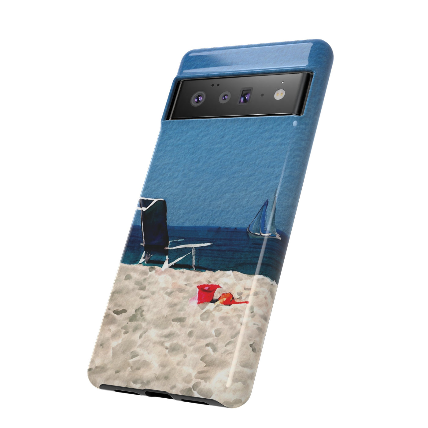 Cute Samsung Case | Cool Iphone Case | Summer Blue Beach Chair, Samsung S24, S23, S22, S21, IPhone 15 Case | Iphone 14 Case, Iphone 13 Case