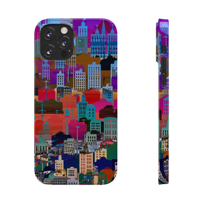 Slim Cute iPhone Cases - | iPhone 15 Case | iPhone 15 Pro Max Case, Iphone 14 Case, Iphone 14 Pro Max, Iphone 13, Summer Big City