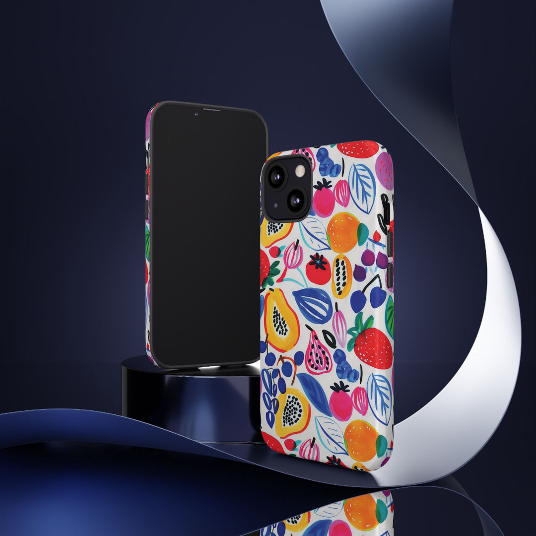 Premium Tough Summer Fruit Collage Gift for Her Cute Phone Cases for Samsung and Iphone, 16, 15, 14, S24, S23, S22, S21, S20, Plus, Ultra, Pro - Studio40ParkLane
