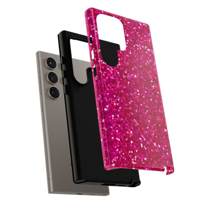 Pink Glitter Cute Phone Case, for IPhone 16 pro Max | Iphone 15, Iphone 14, IPhone 13 Case, 11 8 7, Samsung Galaxy S24, S23, S22, S21, 2 Layer Protection