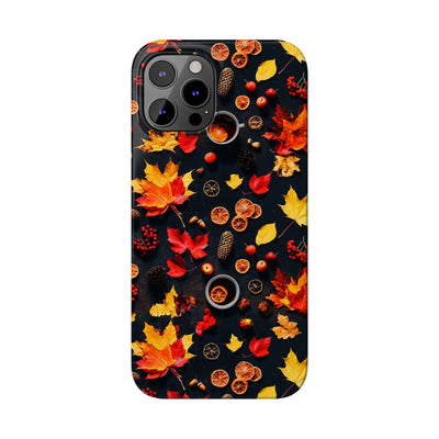 Slim Cute Fall Leaves Collage Phone Cases for Iphone | iPhone 15 Case | iPhone 15 Pro Max Case, Iphone 14, Iphone 14 Pro Max, Iphone 13, Iphone 16