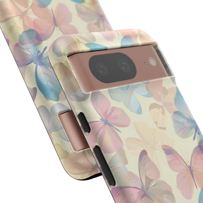 Cute Samsung Case | Cool Iphone Case | Summer Pastel Butterflies, Samsung S24, S23, S22, S21, IPhone 15 Case | Iphone 14 Case, Iphone 13 Case