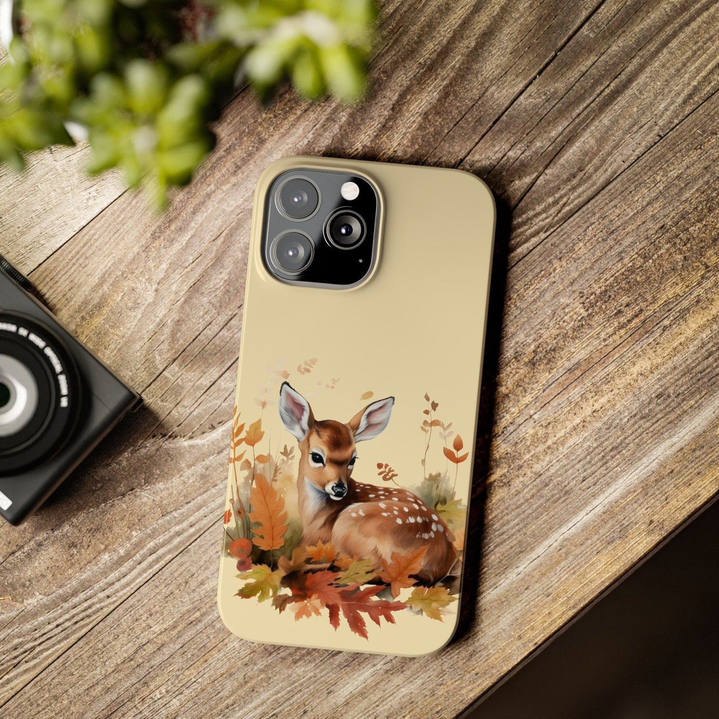 Slim Autumn Fall Deer Gift for Her Cute Phone Cases for Iphone 16 | iPhone 15 Case | iPhone 15 Pro Max Case, Iphone 14, Iphone 14 Pro Max, Iphone 13, Slim